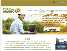Tablet Screenshot of everyday-arabic.com